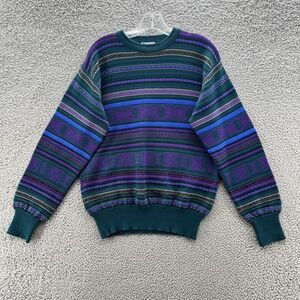 VTG 90s Meister Sweater Mens Medium Wool Blend Geo Pullover Grandpa Cosby